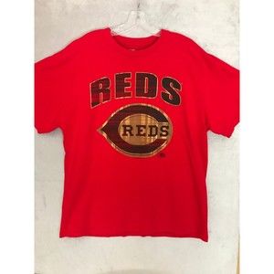 Cincinnati Reds Retro Big Gold Logo‎ T-Shirt Genuine MLB Merch SS Unisex Size XL
